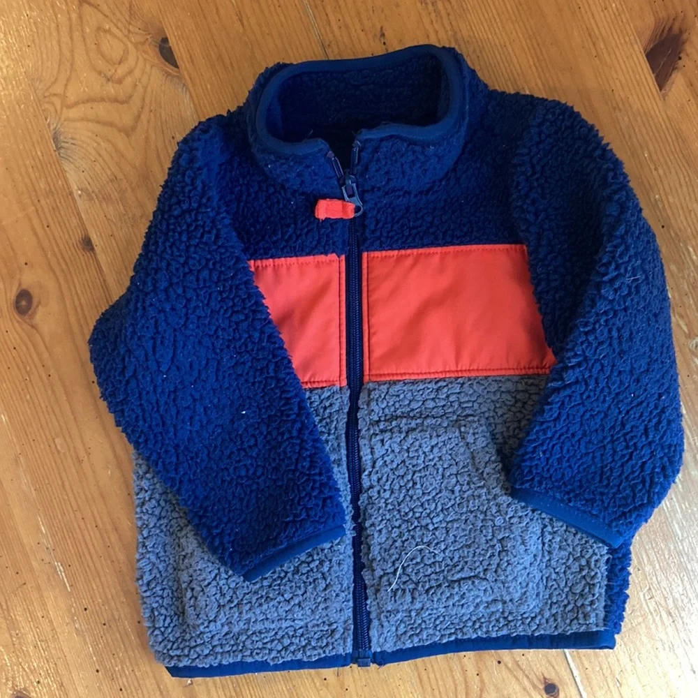 Bundle of 2 - Carters winter fleece zip up coat and vest size 18